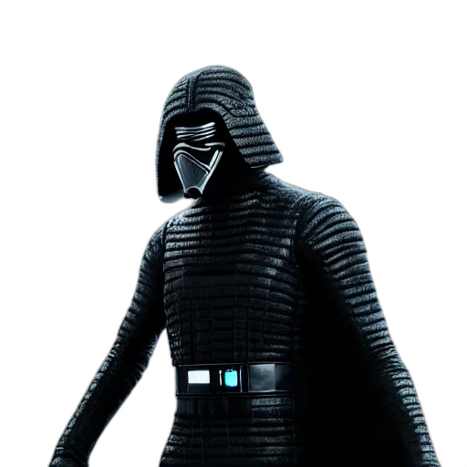 mask, staff, robot, 3d render transparent PNG cut-out