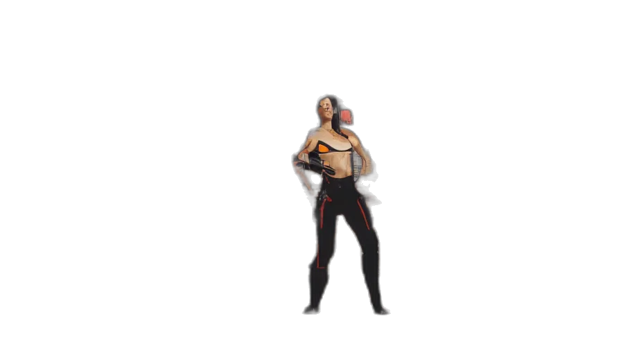 staff, jacket, robot, weapon transparent PNG cut-out