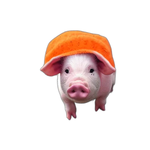 hat, animal, food, creature transparent PNG cut-out