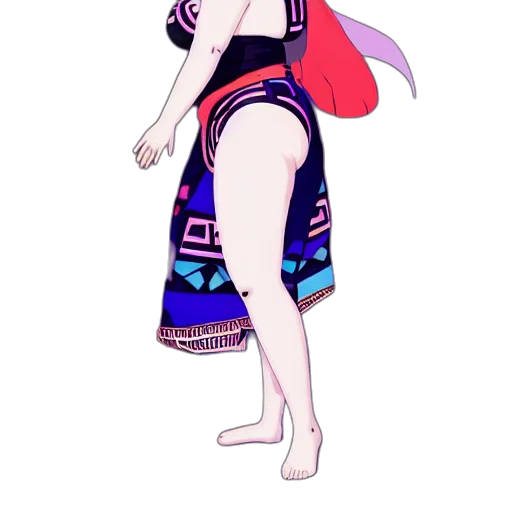 dress, creature, staff, pixel art transparent PNG cut-out