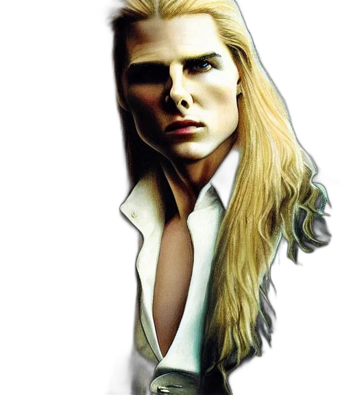 face, hair, jacket, staff transparent PNG cut-out