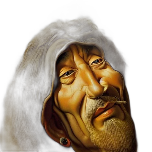 face, staff, mask, fantasy art transparent PNG cut-out