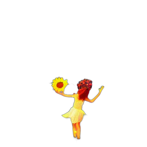 creature, staff, animal, flower transparent PNG cut-out