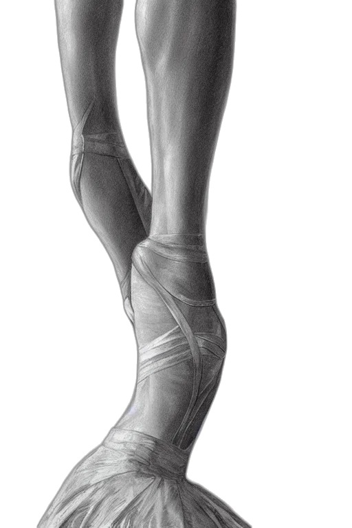 shoes, pencil sketch, photorealistic, 3d render transparent PNG cut-out