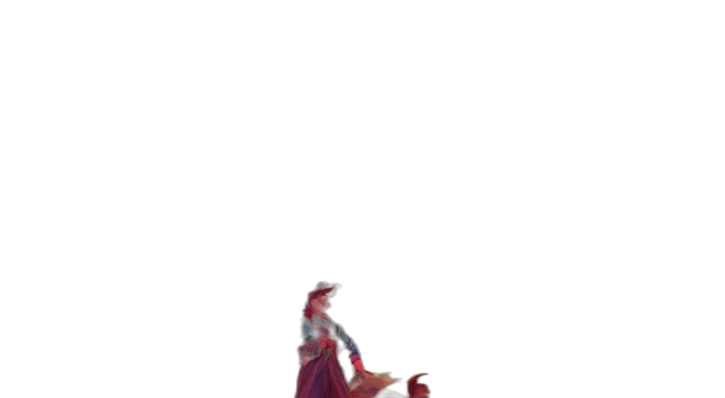 dragon, staff, creature, dress transparent PNG cut-out