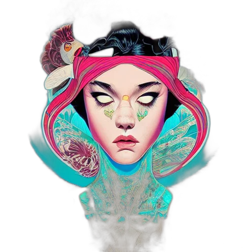 umbrella, mask, face, jewelry transparent PNG cut-out