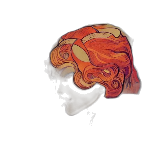 crown, mask, face, hair transparent PNG cut-out