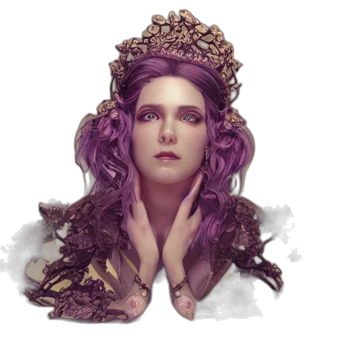 crown, jewelry, face, hair transparent PNG cut-out