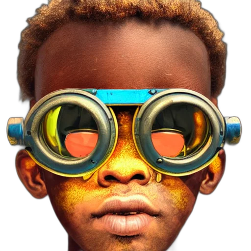 face, mask, robot, staff transparent PNG cut-out