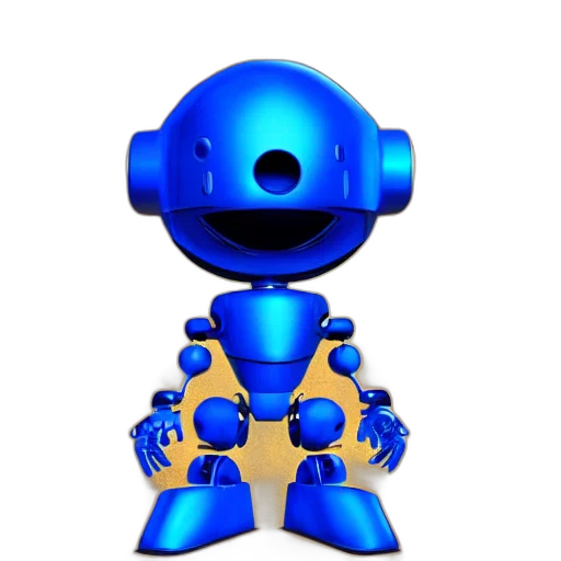 robot, staff, 3d render, concept art transparent PNG cut-out