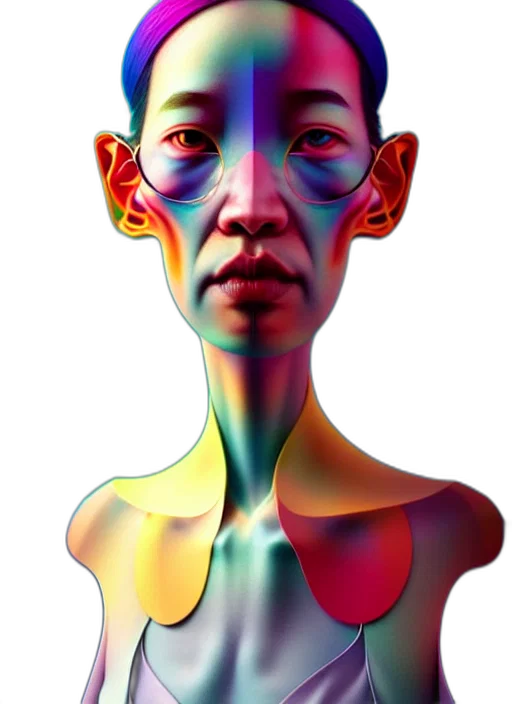 face, mask, robot, creature transparent PNG cut-out