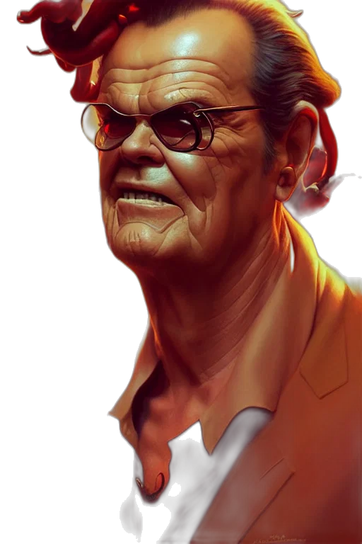 face, concept art, comic book art, photorealistic transparent PNG cut-out