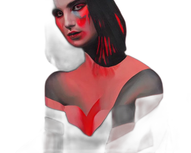 face, mask, dress, jewelry transparent PNG cut-out