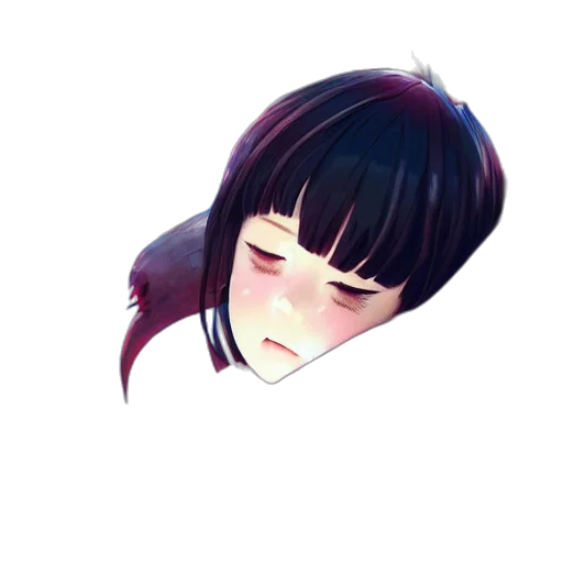 face, hair, mask, creature transparent PNG cut-out