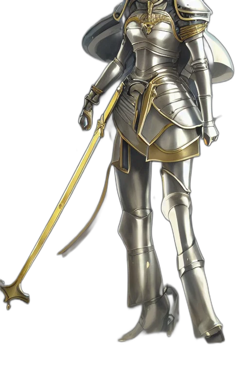 sword, staff, weapon, robot transparent PNG cut-out