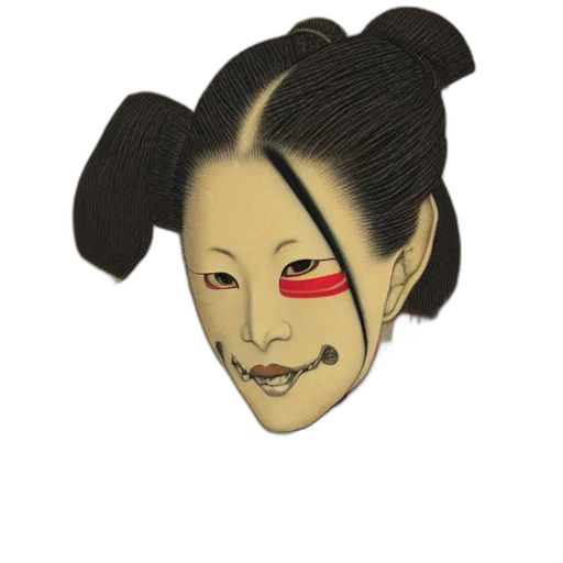 mask, face, staff, creature transparent PNG cut-out