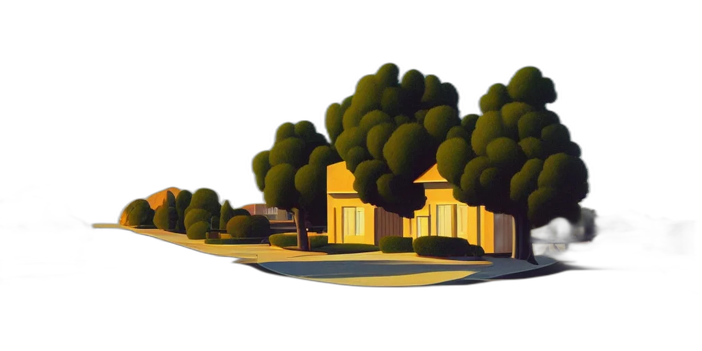 building, 3d render, concept art, photorealistic transparent PNG cut-out