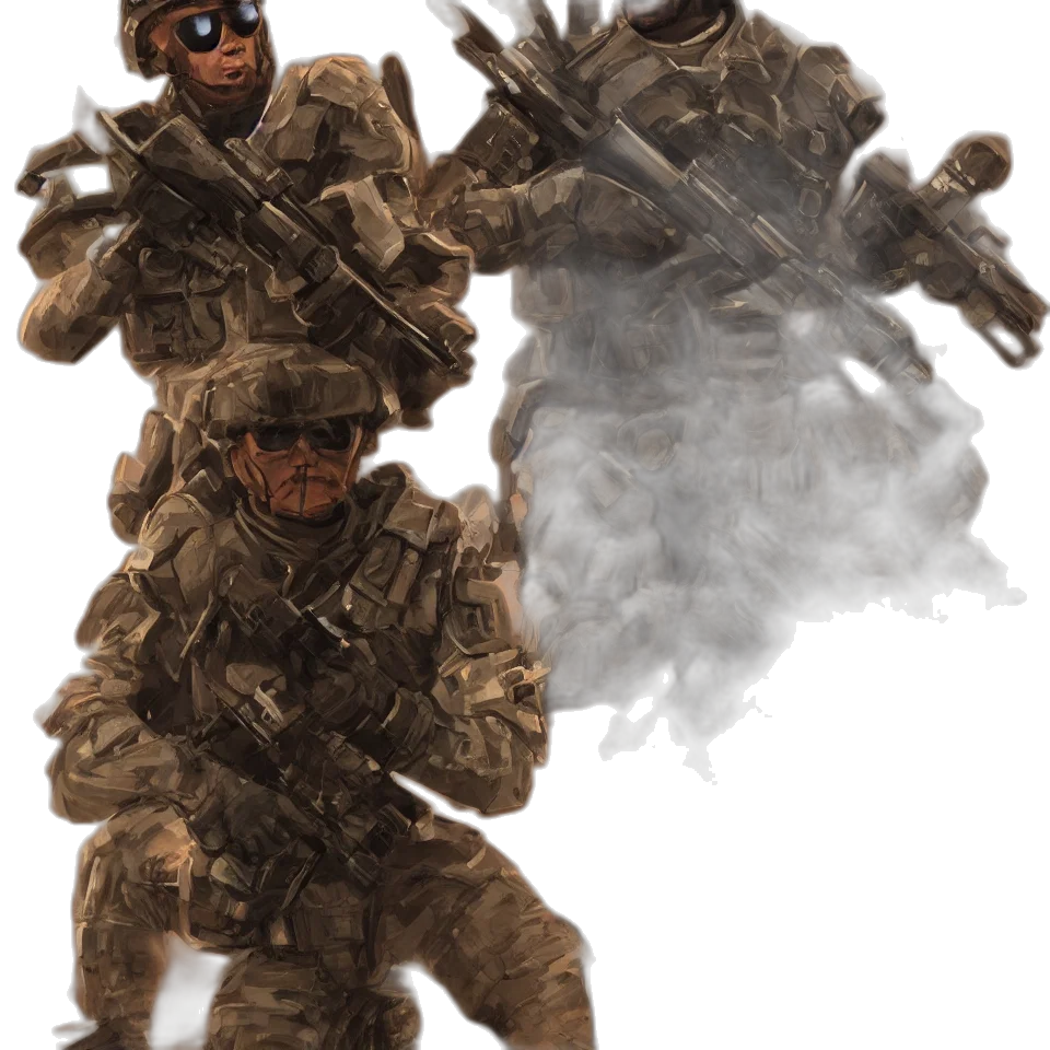 weapon, jacket, staff, mask transparent PNG cut-out