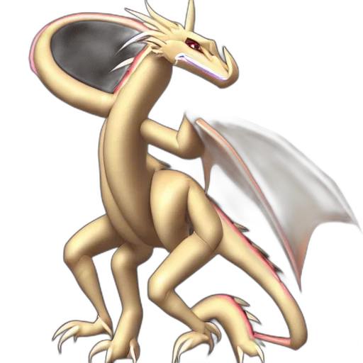 dragon, staff, creature, animal transparent PNG cut-out