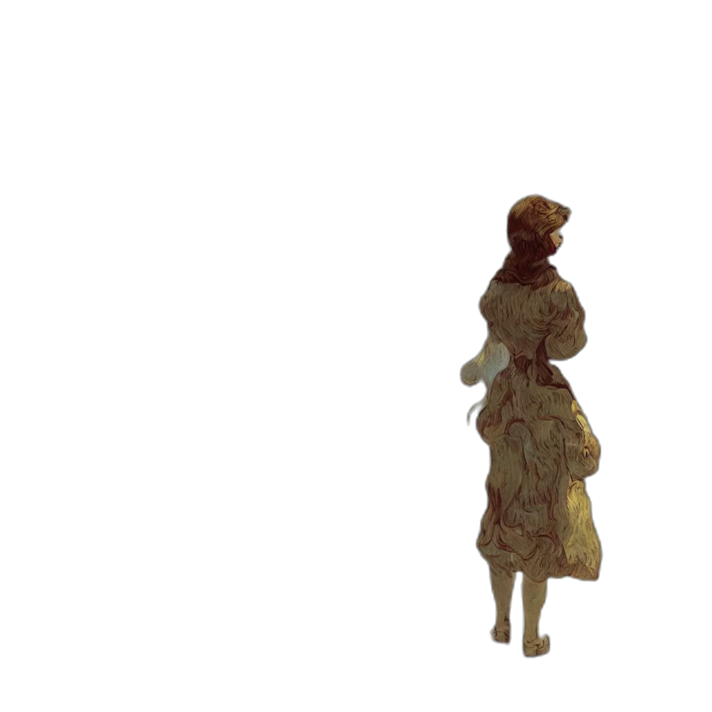 dress, staff, crown, umbrella transparent PNG cut-out