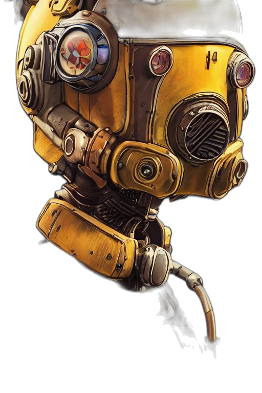 robot, mask, face, staff transparent PNG cut-out