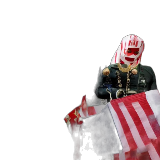 jacket, mask, vaporwave, concept art transparent PNG cut-out