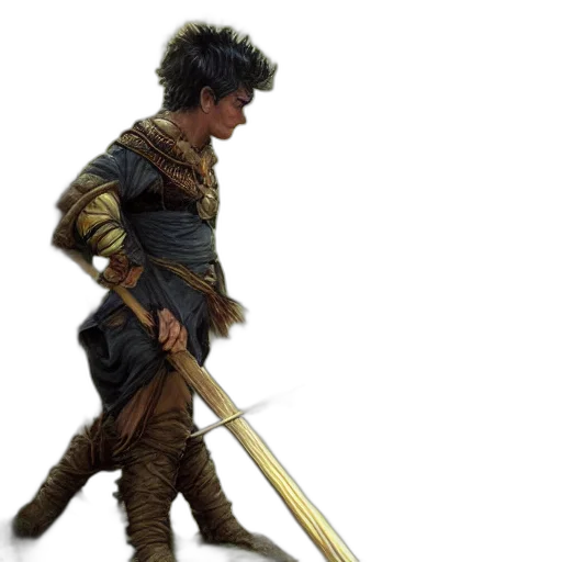 sword, weapon, dragon, staff transparent PNG cut-out