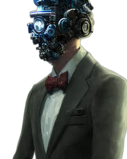 robot, mask, face, creature transparent PNG cut-out