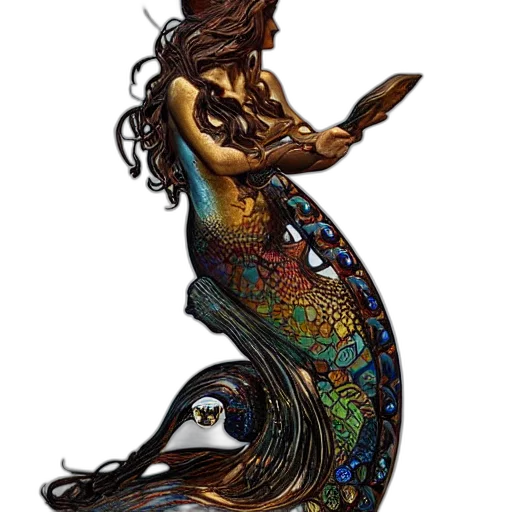 dress, staff, jewelry, fantasy art transparent PNG cut-out
