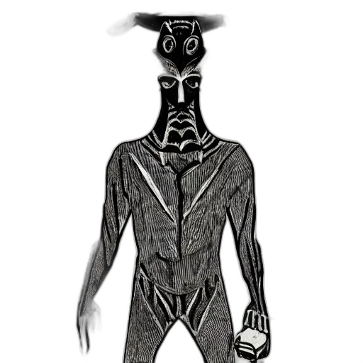 mask, robot, creature, staff transparent PNG cut-out