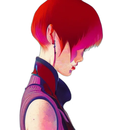 jacket, dress, face, robot transparent PNG cut-out