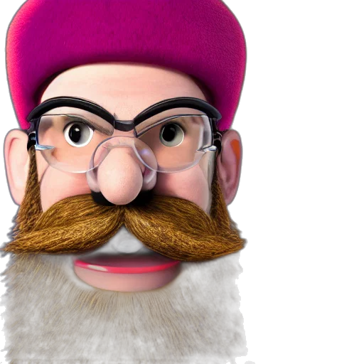 face, hat, mask, staff transparent PNG cut-out