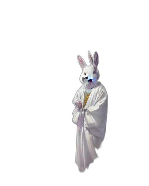 dress, creature, animal, staff transparent PNG cut-out