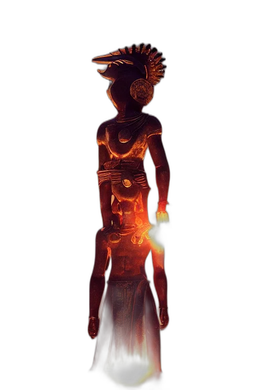 staff, mask, crown, robot transparent PNG cut-out
