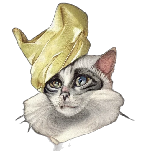 crown, hat, animal, watercolor transparent PNG cut-out