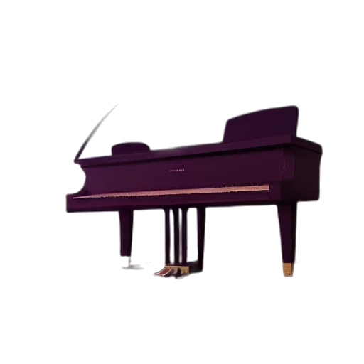 furniture, 3d render, concept art, piano transparent PNG cut-out