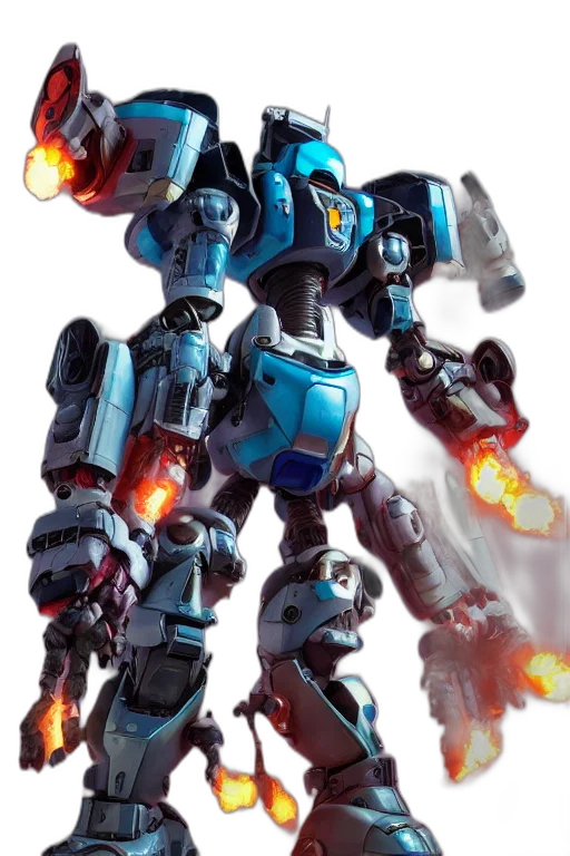 robot, weapon, concept art, 3d render transparent PNG cut-out