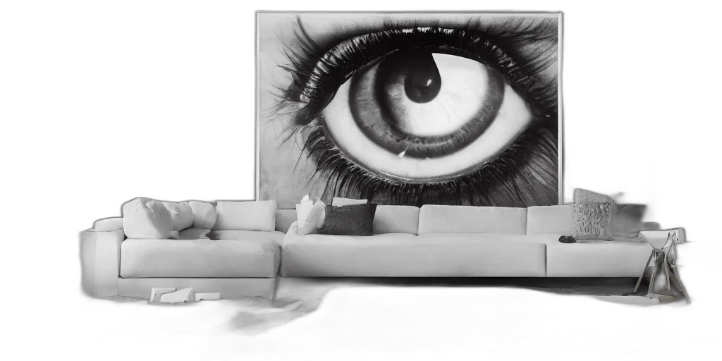 furniture, face, photorealistic, 3d render transparent PNG cut-out