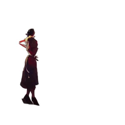 dress, staff, sword, crown transparent PNG cut-out