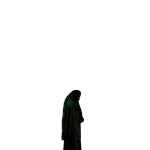 dress, staff, creature, mask transparent PNG cut-out