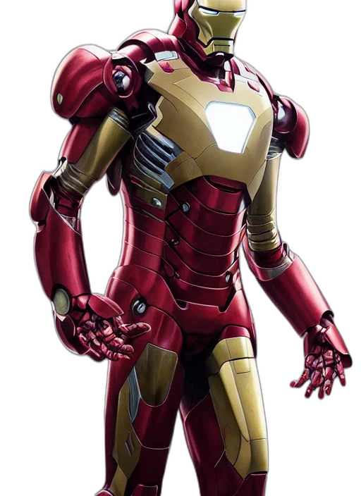 robot, concept art, comic book art, 3d render transparent PNG cut-out