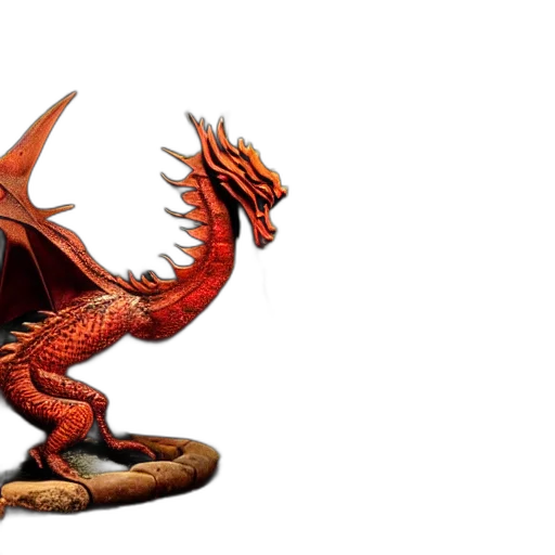 dragon, 3d render, fantasy art, concept art transparent PNG cut-out