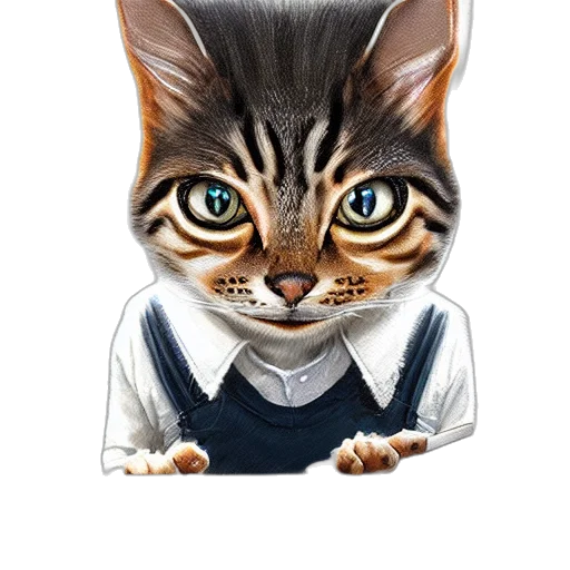 staff, animal, face, jacket transparent PNG cut-out