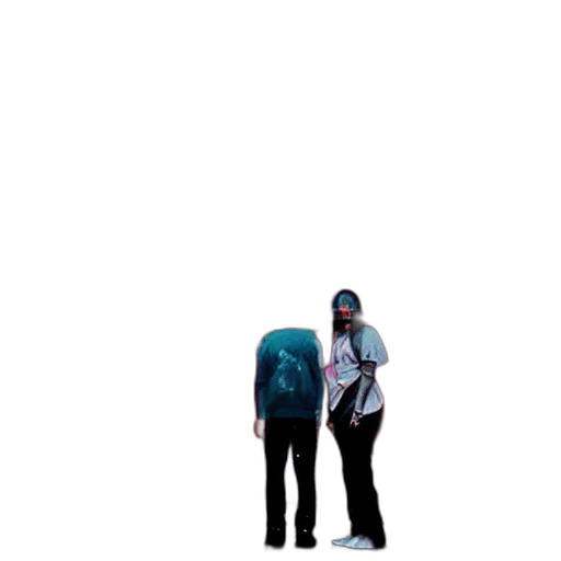 jacket, staff, umbrella, robot transparent PNG cut-out