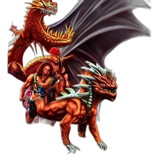 dragon, animal, creature, concept art transparent PNG cut-out