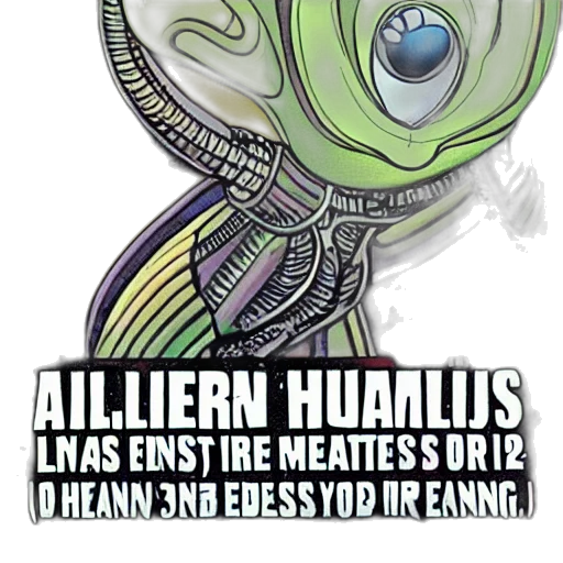 creature, concept art, comic book art, outer space transparent PNG cut-out