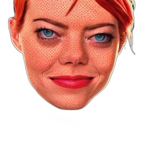 face, mask, crown, creature transparent PNG cut-out