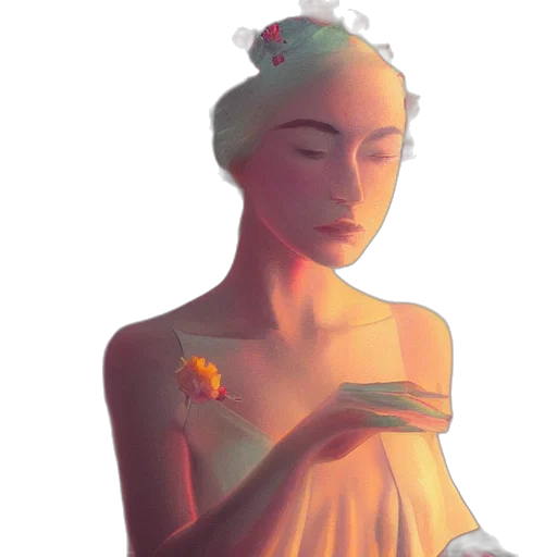 dress, crown, flower, jewelry transparent PNG cut-out