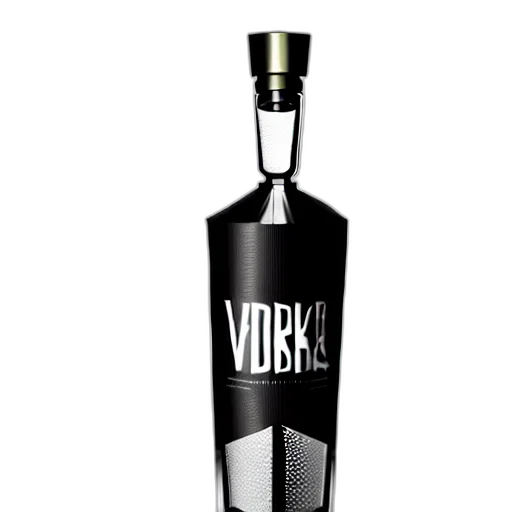 bottle, 3d render, photorealistic, vodka transparent PNG cut-out