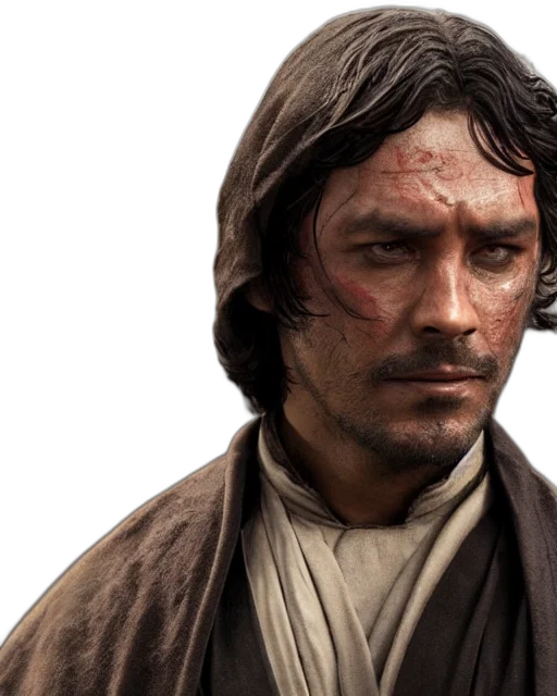 face, photorealistic, concept art, close transparent PNG cut-out